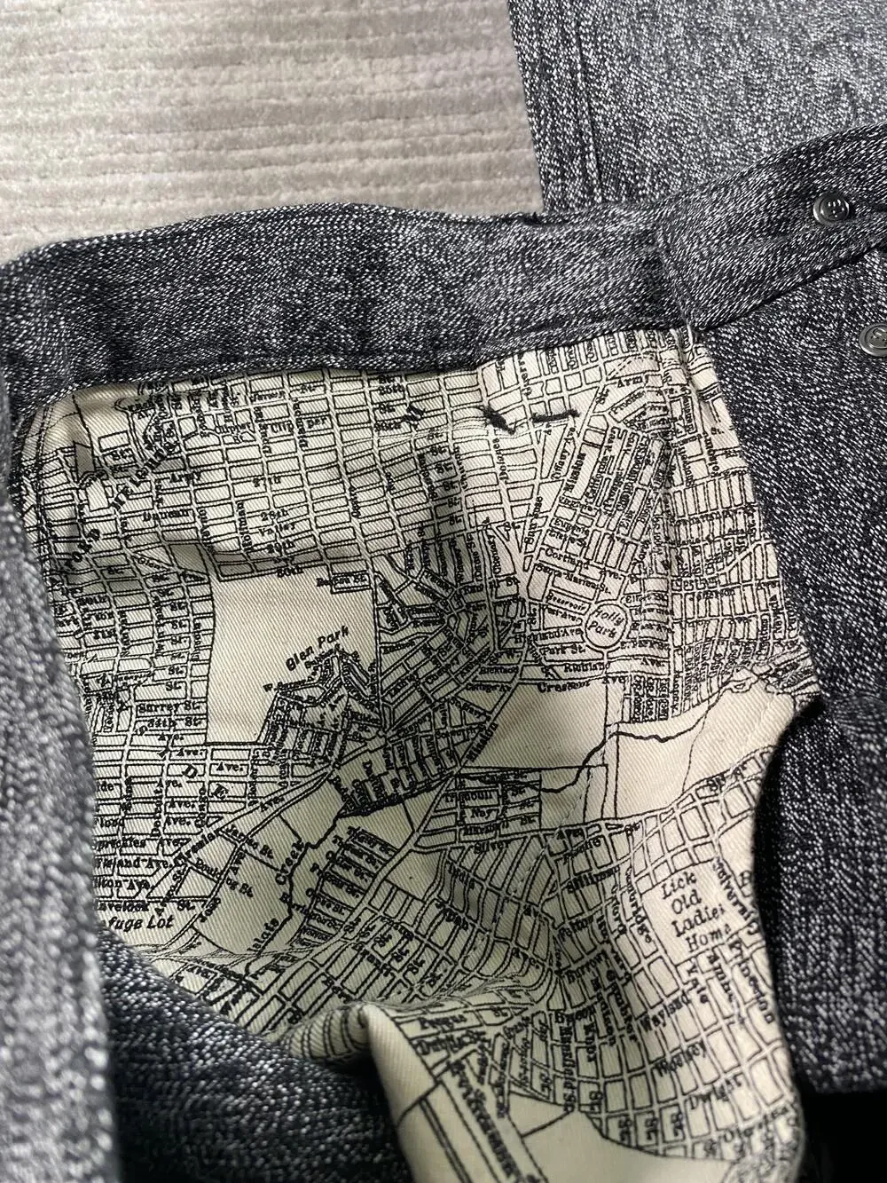 Taylor Stitch Pants Mens 32x32 Gray Tweed Organic Cotton Chino Straight Casual